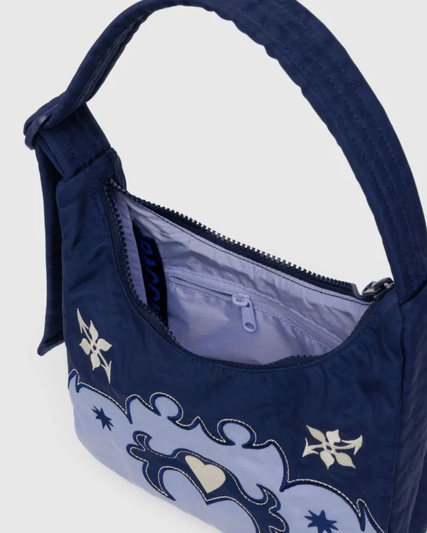 Mini Nylon Shoulder Bag - Sale - Western Appliqué
