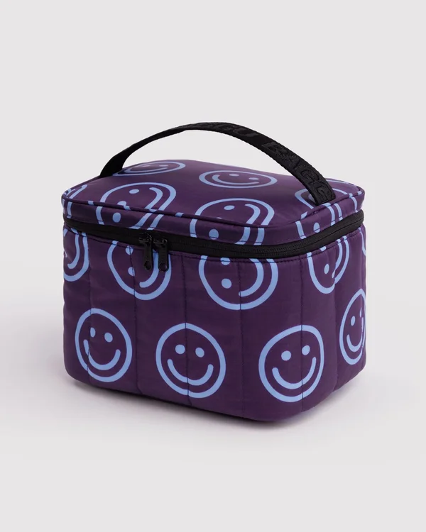 Puffy Lunch Bag - Indigo Happy