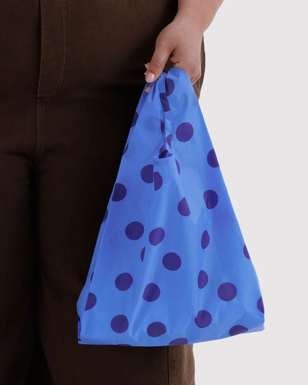Baby Baggu - Blue Polka Dot - Material: ripstop-nylon