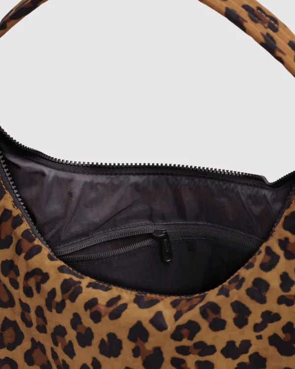 Nylon Shoulder Bag - Leopard - Material: heavyweight-nylon