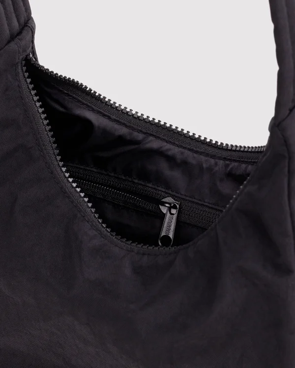 Mini Nylon Shoulder Bag - Black - Material: heavyweight-nylon