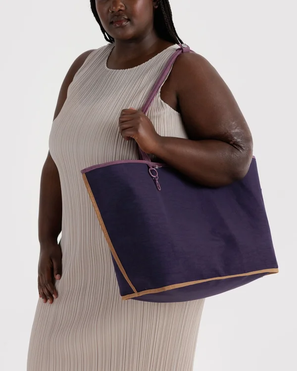 Large Nylon Reversible Tote - Wild Plum Mix - Size: OS