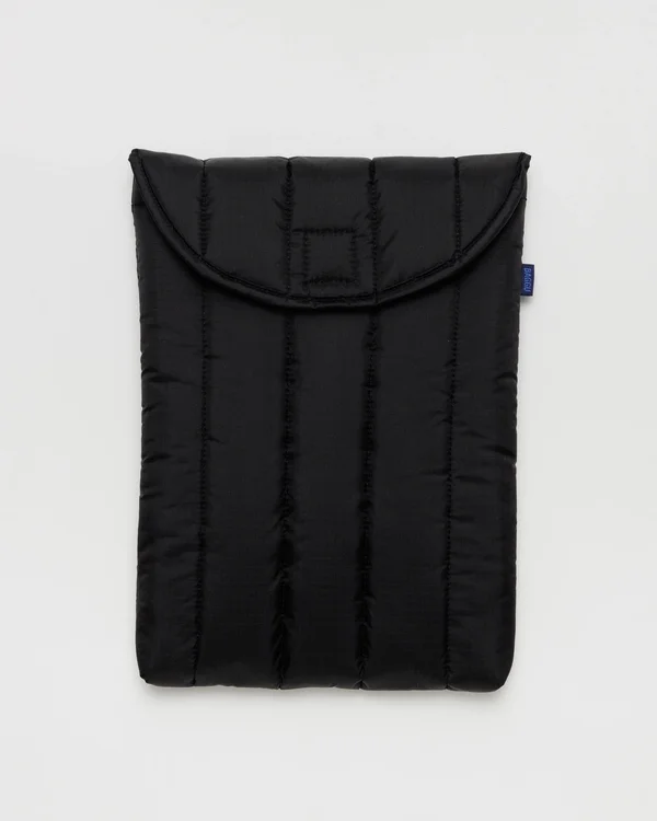 Puffy Laptop Sleeve 13"/14" - Black - Material: ripstop-nylon