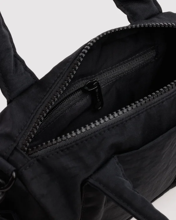 Small Nylon Duffle Bag - Black - Material: heavyweight-nylon