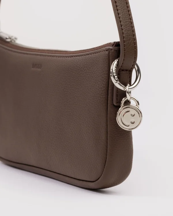 Recycled Leather Pochette - Brown - Size: OS
