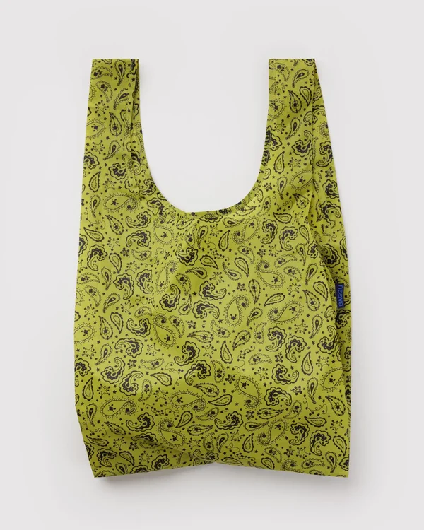 Standard Baggu - Chartreuse Paisley - Size: OS
