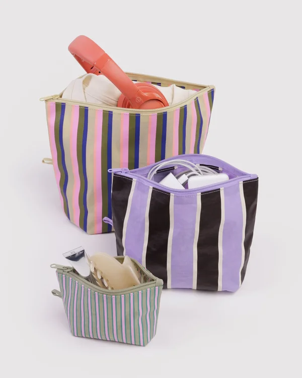 Go Pouch Set - Candy Shop Stripes - Size: OS