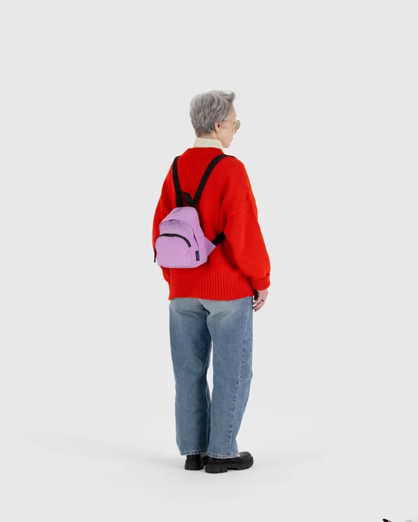 Mini Nylon Backpack - Peony - Size: OS