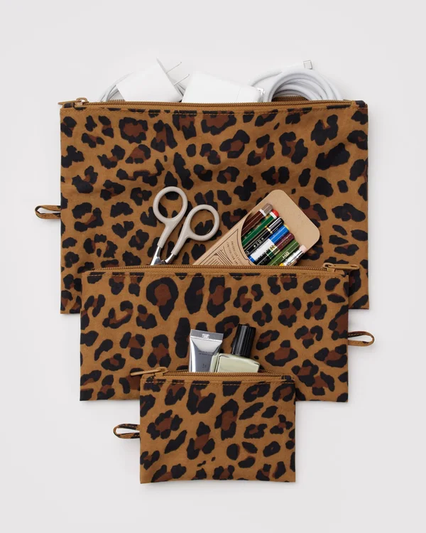 Flat Pouch Set - Leopard