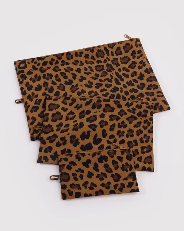 Go Pouch Set - Leopard - Material: heavyweight-nylon